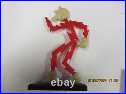 VINTAGE 1930s REDDY KILOWATT ADVERTISING SIGN DESKTOP PLASTIC/ CELLULOID