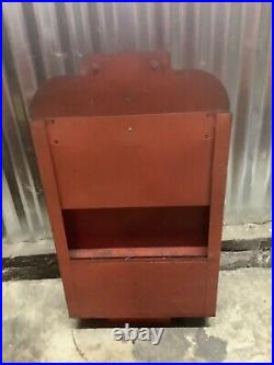 VINTAGE 1940's CARTER CARBURETOR METAL PARTS DISPLAY CABINET / SIGN