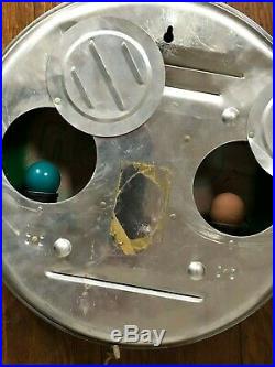 VINTAGE 1950's ORANGE CRUSH PAM BUBBLE GLASS CLOCK ORIGINAL LIGHTED SIGN