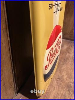 VINTAGE 1950s PEPSI ADVERTISING SIGN HAVE A PEPSI THERMOMETER XLNTCOND