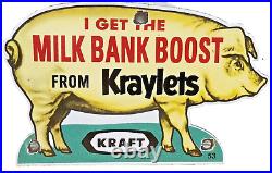 VINTAGE 1953 Countryside Grocery Kraft Advertising Sign