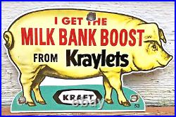 VINTAGE 1953 Countryside Grocery Kraft Advertising Sign