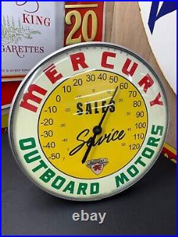 VINTAGE 1960's OUTBOARD MOTORS PAM ADVERTISING THERMOMETER (12 INCH) RARE