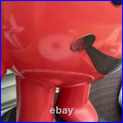 VINTAGE 1970s STORE DISPLAY KOOL-AID MAN 3 FOOT TALL RED ADVERTISING SIGN VINTAGE 1970s STORE DISPLAY KOOL-AID MAN 3 FOOT TALL RED ADVERTISING SIGN