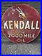 VINTAGE-36-inch-Kendall-Oil-2000-Mile-Sign-Circa-1940-s-01-tcr