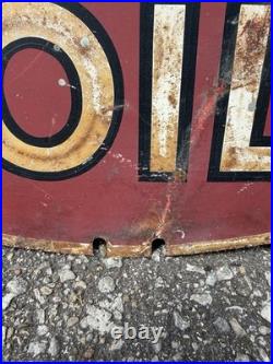 VINTAGE 36 inch Kendall Oil 2000 Mile Sign-Circa 1940's