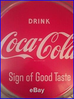 VINTAGE 50s DRINK COCA COLA NPI LIGHT UP DISPLAY SIGN =HALO=SIGN OF GOOD TASTE