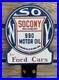 VINTAGE-8x12-SOCONY-990-MOR-OIL-for-Ford-Cars-GASOLINE-PORCELAIN-MOTOR-OIL-SIGN-01-jjzz