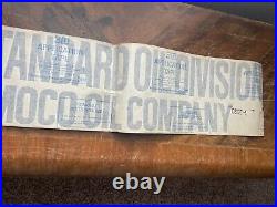 VINTAGE AMOCO STANDARD GASOINE OIL Window Decal Garage Station 3m SIGN 33 X 8