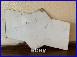 VINTAGE ANTIQUE METAL ADVERTISING WALL SIGN SUNOCO GAS OIL 26x18