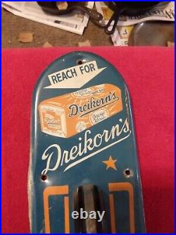 VINTAGE Advertising DREIKORN'S BREAD SIGN DOOR PUSH / Handle Country STORE Rare