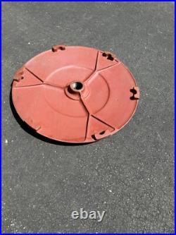 VINTAGE Cast Iron Lollipop Sign Base Oil Gumball Advertising Great Shape 22