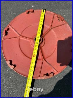 VINTAGE Cast Iron Lollipop Sign Base Oil Gumball Advertising Great Shape 22