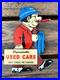 VINTAGE-Dependable-USED-CARS-DEALERSHIP-9-75x7-OIL-GAS-STATION-PORCELAIN-SIGN-01-ika