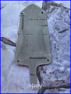 VINTAGE ESKIMO ICE CREAM PORCELAIN SIGN 10x4.5