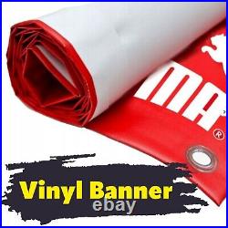 VINTAGE FURNITURE Advertising Banner Vinyl Sign Antique Rare Albums Tableware