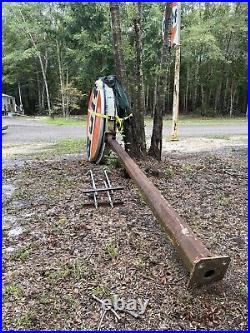 VINTAGE Gulf Gas Station sign, double sided, With Original Pole