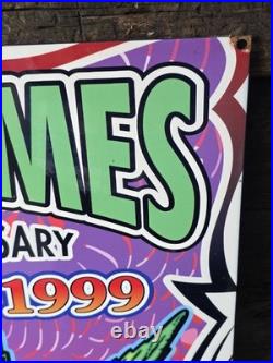 VINTAGE HIGHTIMES 25TH ANNIVERSARY PORCELAIN SIGN 24x18 DATED 1999