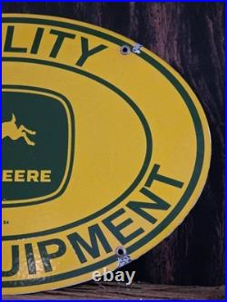 VINTAGE JOHN DEERE TRACTOR PORCELAIN SIGN QUALITY FARM EQUIPMENT 16.5x11 VINTAGE JOHN DEERE TRACTOR PORCELAIN SIGN QUALITY FARM EQUIPMENT 16.5x11