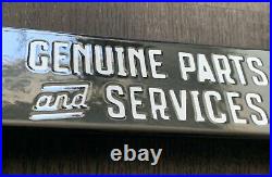 VINTAGE LARGE 32x3 FORD AUTHORIZED DEALER GAS SODA POP PORCELAIN OVERHEAD SIGN VINTAGE LARGE 32x3 FORD AUTHORIZED DEALER GAS SODA POP PORCELAIN OVERHEAD SIGN
