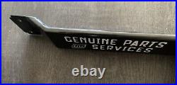 VINTAGE LARGE 32x3 FORD AUTHORIZED DEALER GAS SODA POP PORCELAIN OVERHEAD SIGN VINTAGE LARGE 32x3 FORD AUTHORIZED DEALER GAS SODA POP PORCELAIN OVERHEAD SIGN