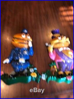 VINTAGE MCDONALDS MAYOR MCCHEESE and Officer Big Mac 3D WALL SIGN DISPLAY PLAQUE