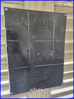 VINTAGE OLD TEXACO MECHANIC ON DUTY PORCELAIN GAS STATION PUMP SIGN 12 x 16