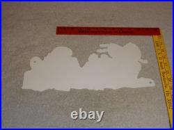 VINTAGE RATFINK DRINKS BEER With GORGEOUS WOMAN 14 ENAMEL METAL GASOLINE OIL SIGN