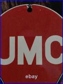 VINTAGE REMINGTON UMC. 22 PORCELAIN SIGN HARDWARE AMMUNITION 12x5