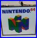 VINTAGE-Retro-NINTENDO-64-Rare-Lighted-RETAIL-DISPLAY-SIGN-N64-Video-Games-01-iw