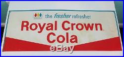 VINTAGE Royal Crown Cola metal sign soda pop man cave advertising RC ORIGINAL