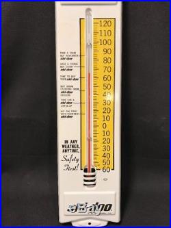 VINTAGE SKI-DOO SNOWMOBILE THERMOMETER EXCELLENT CONDITION SIGN ADVERTISING 60s