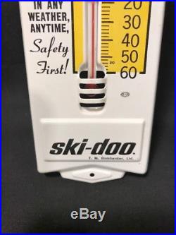 VINTAGE SKI-DOO SNOWMOBILE THERMOMETER EXCELLENT CONDITION SIGN ADVERTISING 60s