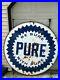 VTG-1940s-BE-SURE-WITH-PURE-OIL-GAS-STATION-DOUBLE-SIDED-PORCELAIN-SIGN-5-FEET-01-fmxm