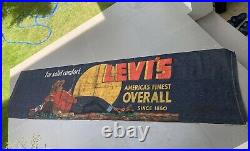 VTG 1950 Levi's Banner Denim Very Good Condition 100% Authentic 271 X 68.5 CM
