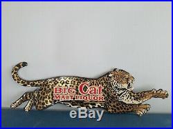 (VTG) 1960s big cat malt liquor beer advertising bar store sign tiger cat pabst