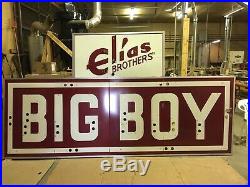 VTG 50s ELIAS BROTHERS BIG BOY RESTAURANT ADVERTISING PORCELAIN NEON SIGN 12' FT