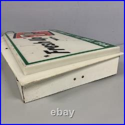 VTG 7 Up Light Advertising Sign Display Fresh up with 7up Hanging Liquor Store