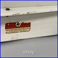 VTG 7 Up Light Advertising Sign Display Fresh up with 7up Hanging Liquor Store