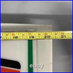 VTG 7 Up Light Advertising Sign Display Fresh up with 7up Hanging Liquor Store