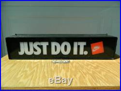 VTG 80s NIKE JUST DO IT STORE DISPLAY LIGHT SIGN RARE 26 red white black dunk