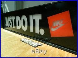 VTG 80s NIKE JUST DO IT STORE DISPLAY LIGHT SIGN RARE 26 red white black dunk