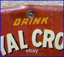 VTG Royal Crown Cola RC Thermometer Sign Best By Taste Test Red Yellow Arrow