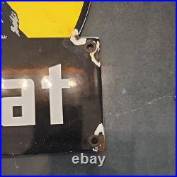 Vintage 12? Black Cat Cigarettes Porcelain Sign