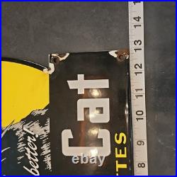Vintage 12? Black Cat Cigarettes Porcelain Sign