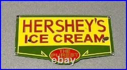 Vintage 12 Rare Hershey Ice Cream Store Porcelain Sign Car Gas Oil Truck