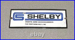 Vintage 12 Shelby Racing Porcelain Sign Car Gas Oil Truck