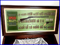 Vintage 1864 1964 SPEER BULLETS ANIVERSARY DISPLAY Rare Dealer's Sign Vintage 1864 1964 SPEER BULLETS ANIVERSARY DISPLAY Rare Dealer's Sign