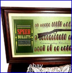 Vintage 1864 1964 SPEER BULLETS ANIVERSARY DISPLAY Rare Dealer's Sign Vintage 1864 1964 SPEER BULLETS ANIVERSARY DISPLAY Rare Dealer's Sign