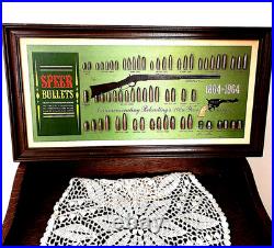 Vintage 1864 1964 SPEER BULLETS ANIVERSARY DISPLAY Rare Dealer's Sign Vintage 1864 1964 SPEER BULLETS ANIVERSARY DISPLAY Rare Dealer's Sign